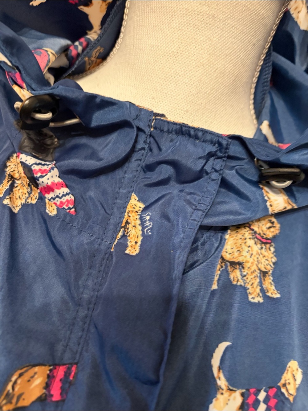 Simply Southern Navy Dog Print Jacket with Pink Accents - Picture 3 of 8